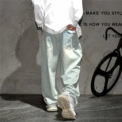 Pale Blue Baggy Jeans