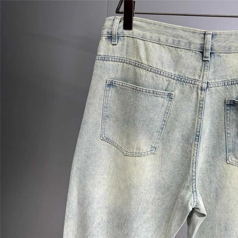 Pale Blue Baggy Jeans