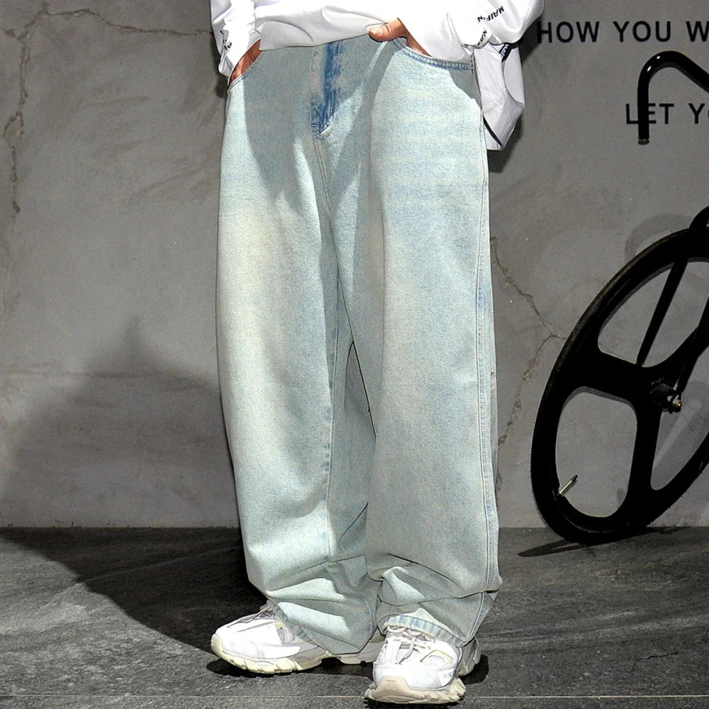Pale Blue Baggy Jeans