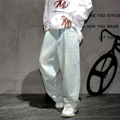 Pale Blue Baggy Jeans