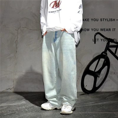 Pale Blue Baggy Jeans