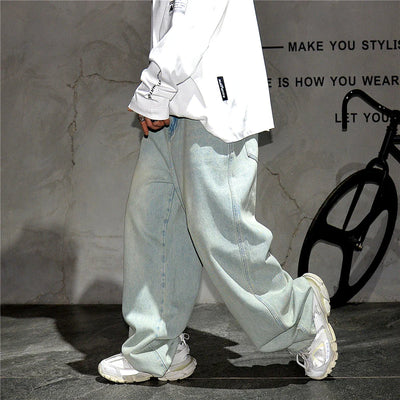 Pale Blue Baggy Jeans