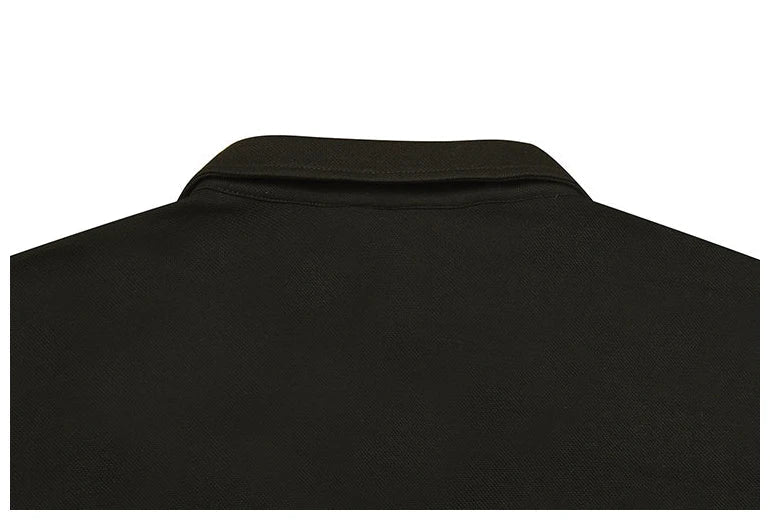 Pique Zip-Neck Polo Shirt