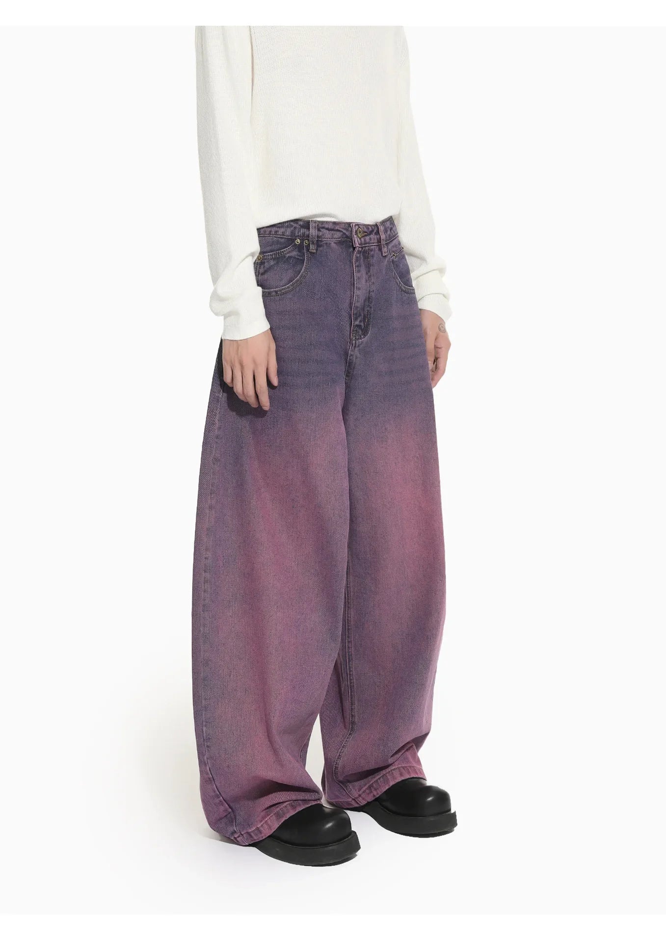Purple Aura Arc-Leg Jeans