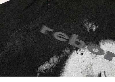 'Reborn' Acid Wash Graphic T-Shirt