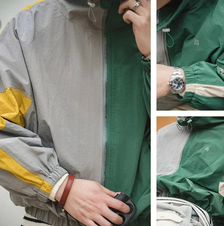 Retro Style Track Jacket