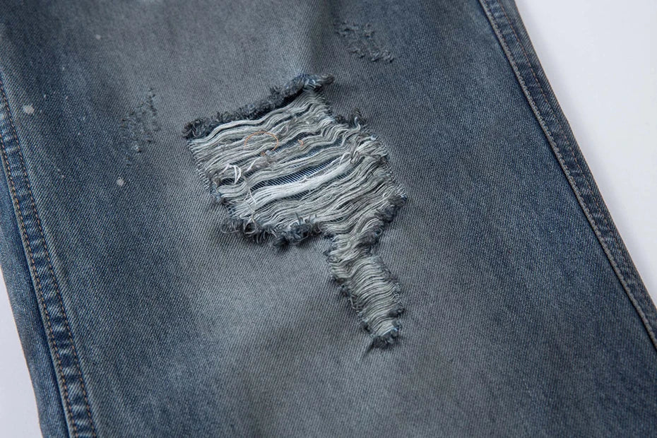 Ripped Fade Denim Jeans