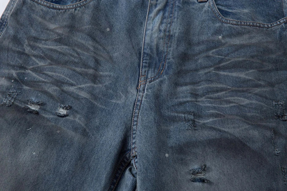Ripped Fade Denim Jeans
