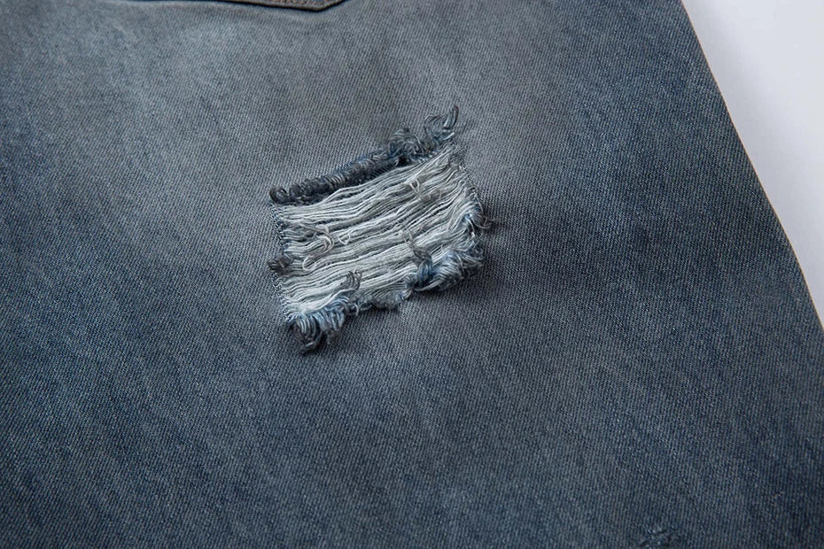 Ripped Fade Denim Jeans