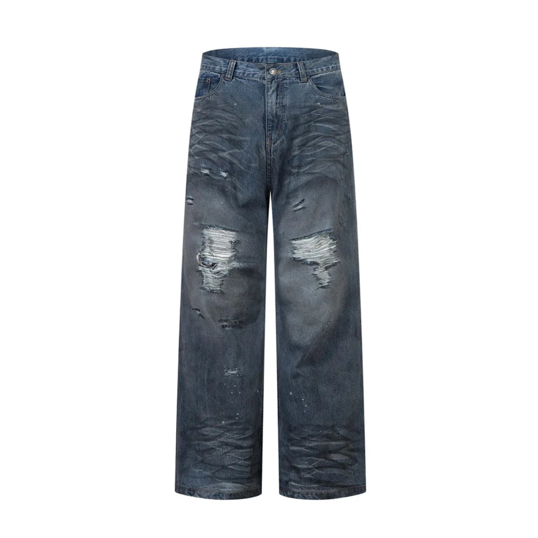 Ripped Fade Denim Jeans