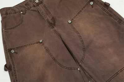 Rust Wash Loose Fit Carpenter Jeans