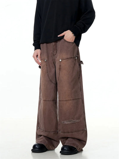 Rust Wash Loose Fit Carpenter Jeans