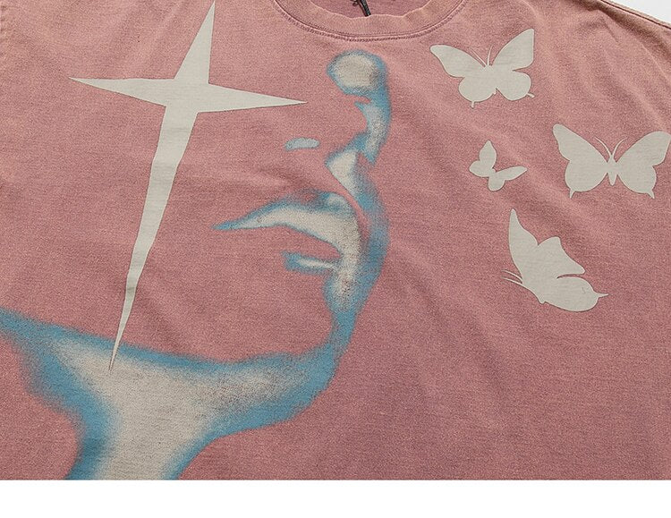 Shadow Butterflies Vintage Wash T-Shirt