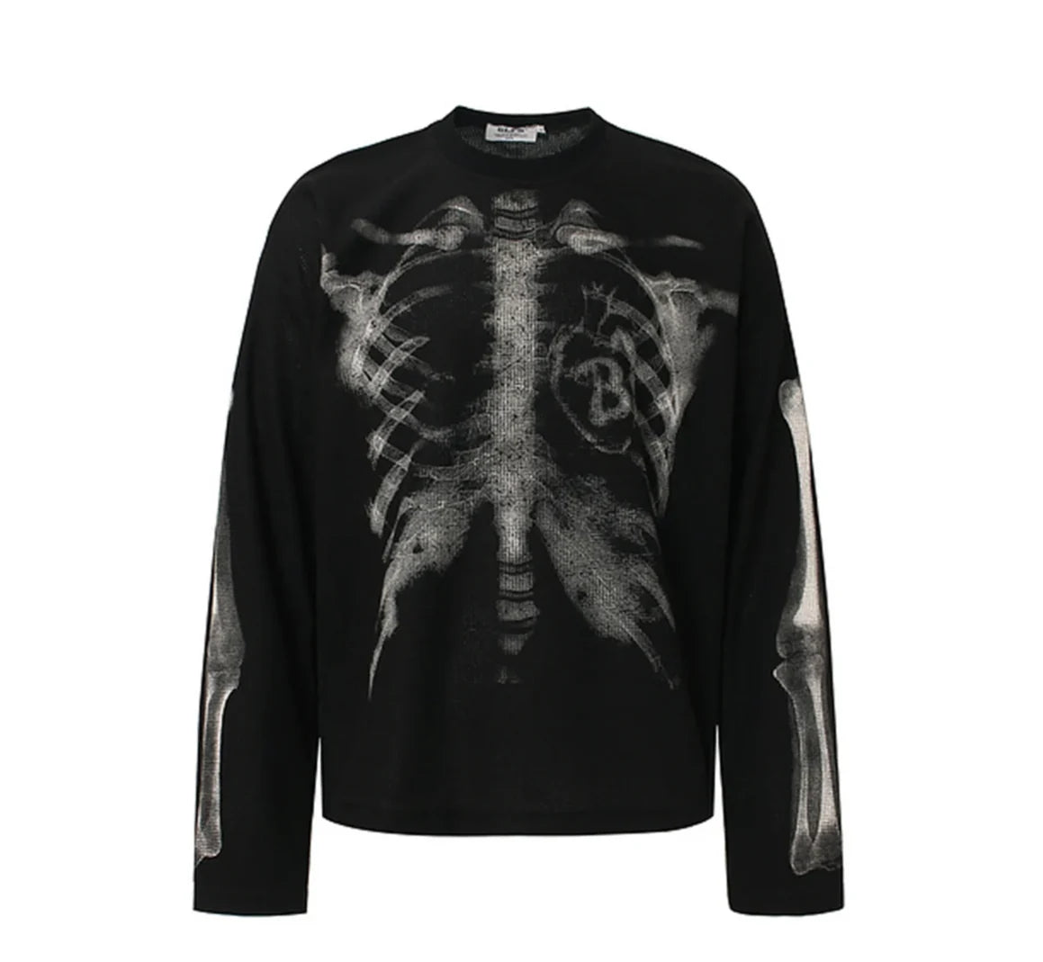 Skeleton X-Ray Graphic Long Sleeve