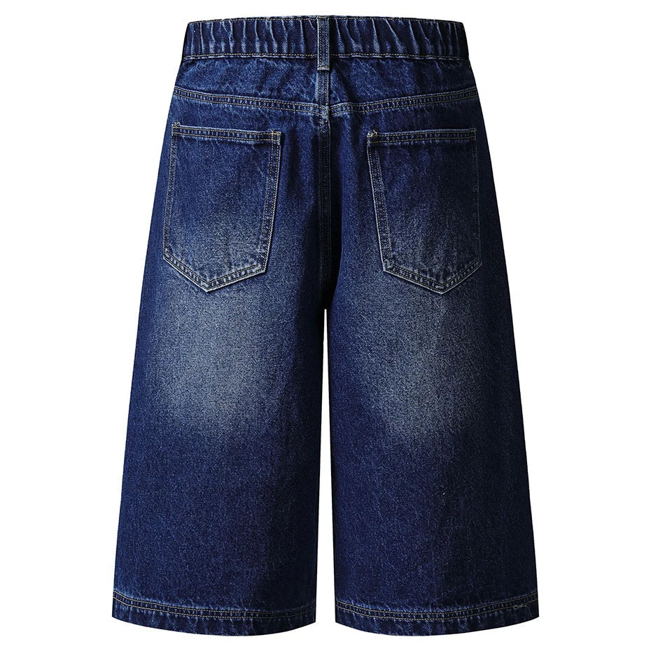 Star Patch Long Length Jorts