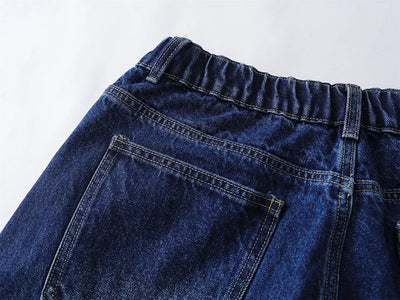 Star Patch Long Length Jorts