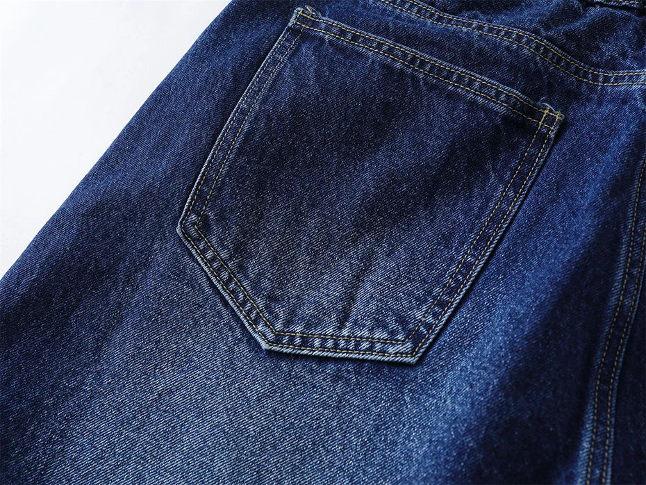 Star Patch Long Length Jorts