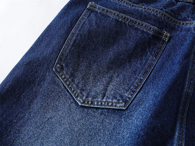 Star Patch Long Length Jorts