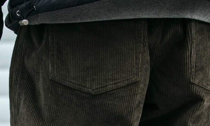 Straight Leg Corduroy Trousers