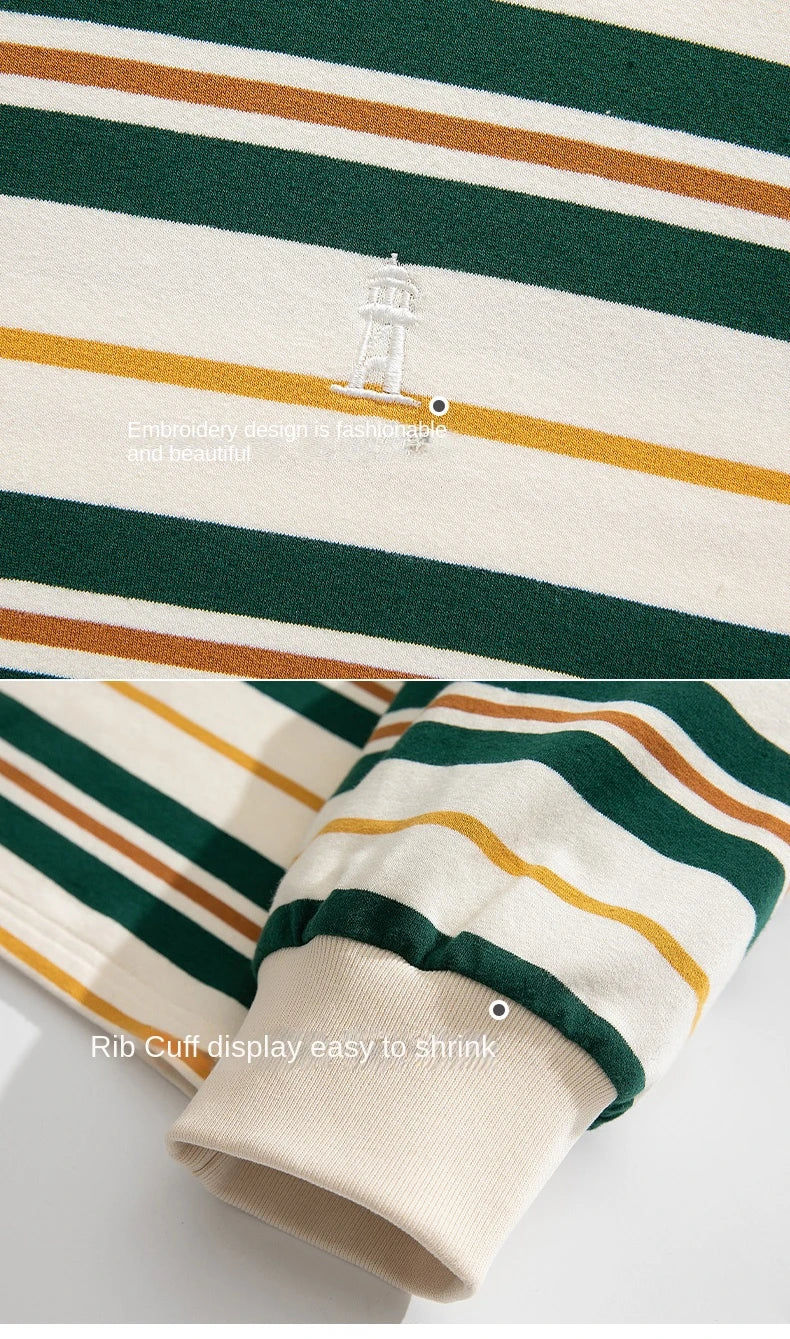 Stripe Long Sleeve Skater T-Shirt