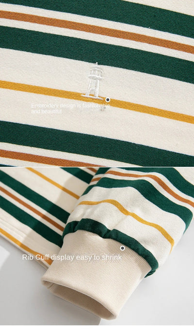 Stripe Long Sleeve Skater T-Shirt