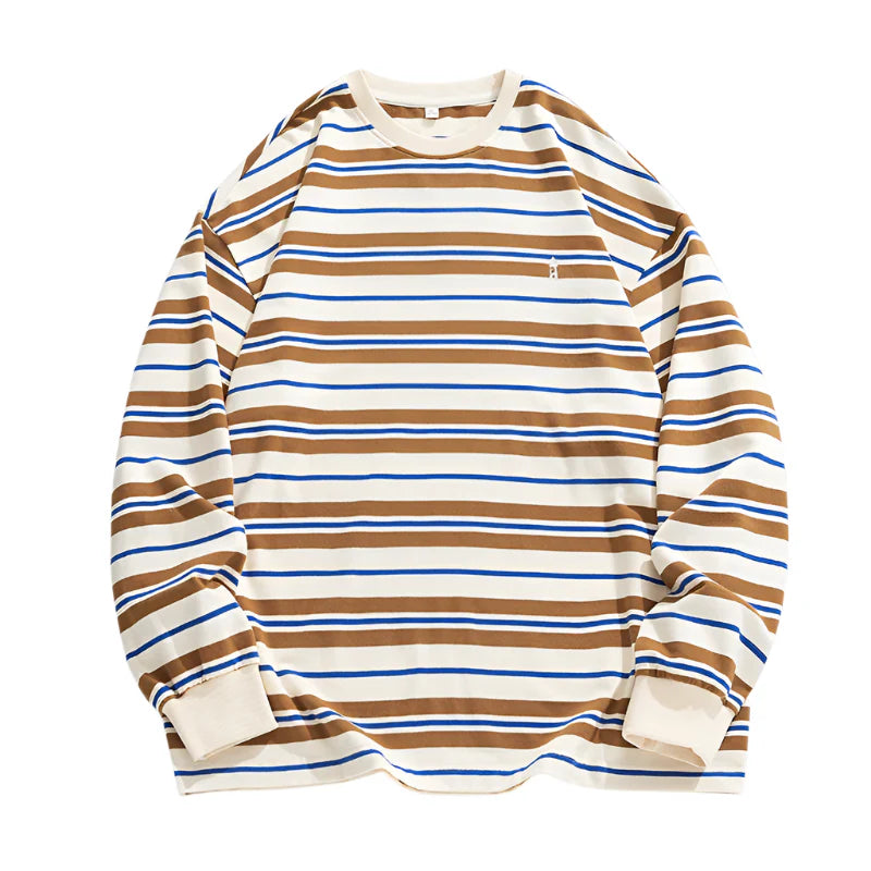 Stripe Long Sleeve Skater T-Shirt