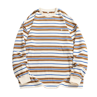 Stripe Long Sleeve Skater T-Shirt
