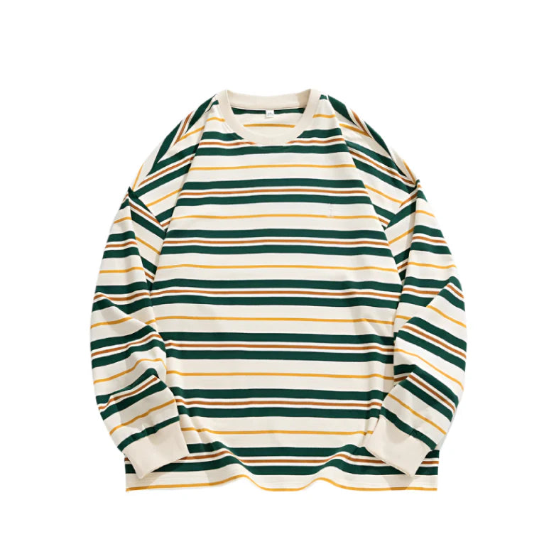 Stripe Long Sleeve Skater T-Shirt