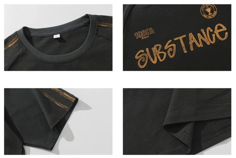 'Substance' Graphic Drop Shoulder T-Shirt