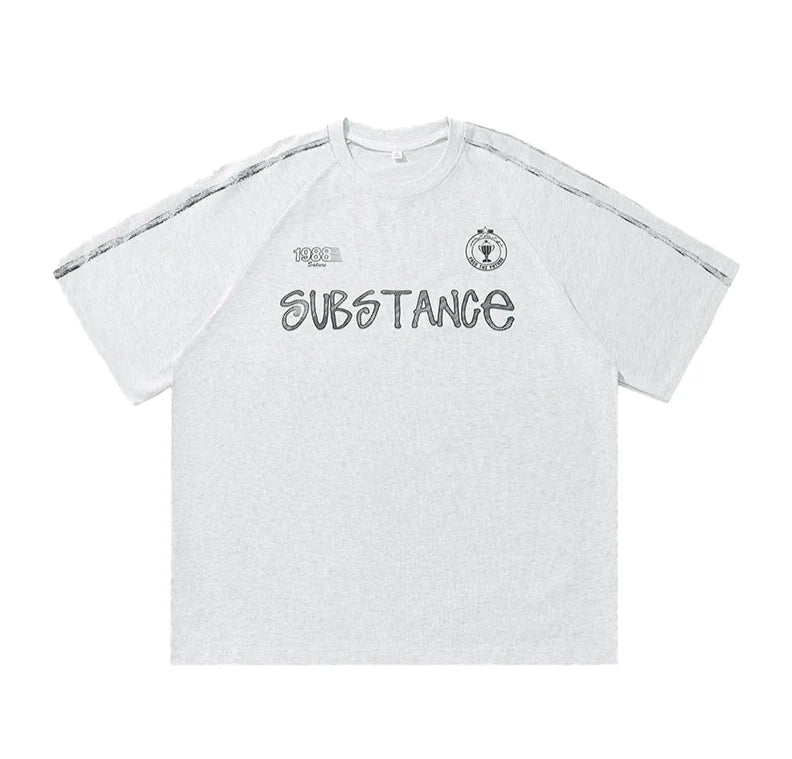 'Substance' Graphic Drop Shoulder T-Shirt