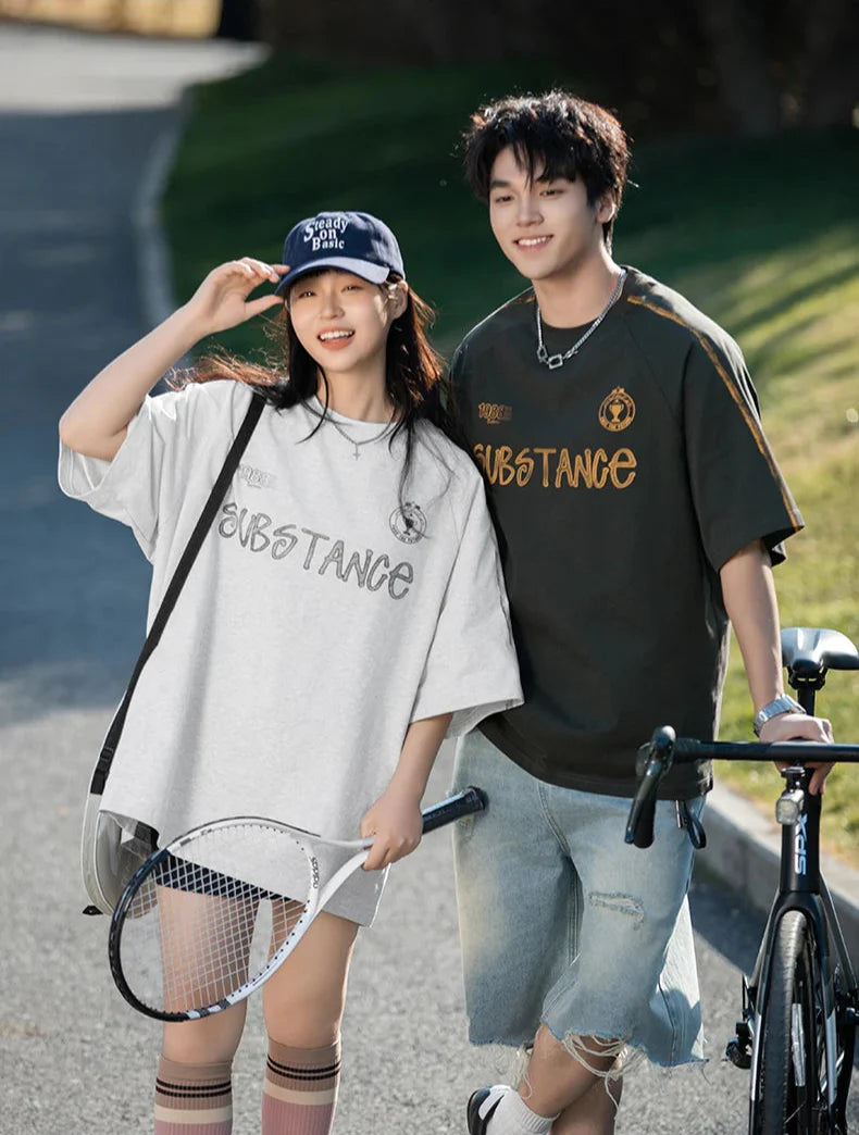 'Substance' Graphic Drop Shoulder T-Shirt