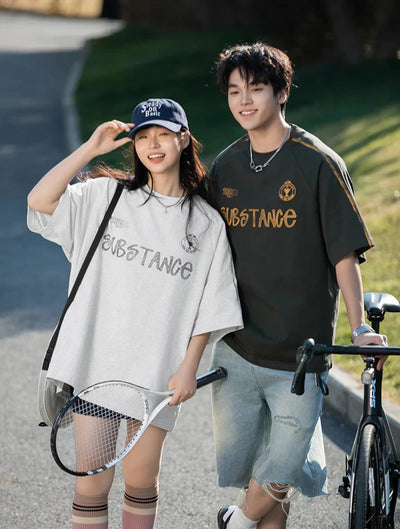 'Substance' Graphic Drop Shoulder T-Shirt