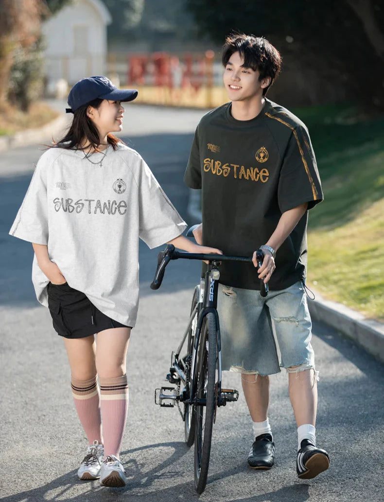 'Substance' Graphic Drop Shoulder T-Shirt