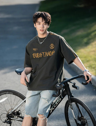 'Substance' Graphic Drop Shoulder T-Shirt