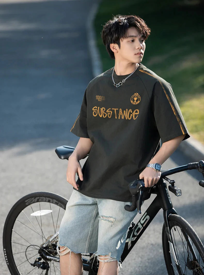 'Substance' Graphic Drop Shoulder T-Shirt
