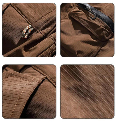 Textured Utility Cargo Shorts
