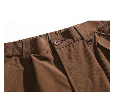 Textured Utility Cargo Shorts