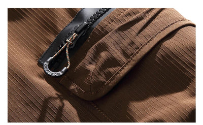 Textured Utility Cargo Shorts
