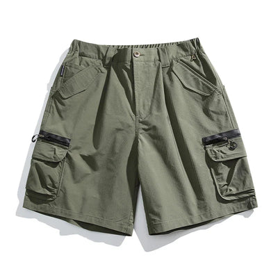 Textured Utility Cargo Shorts