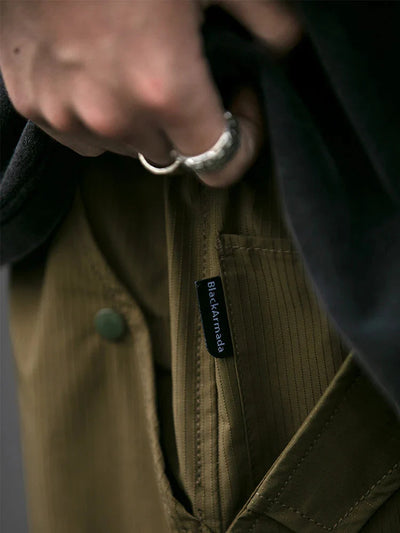 Textured Utility Cargo Shorts