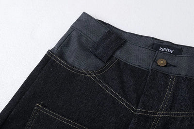 Tribal Blade Embroidered Baggy Jean
