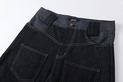 Tribal Blade Embroidered Baggy Jean