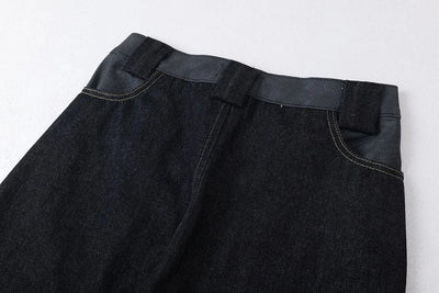 Tribal Blade Embroidered Baggy Jean