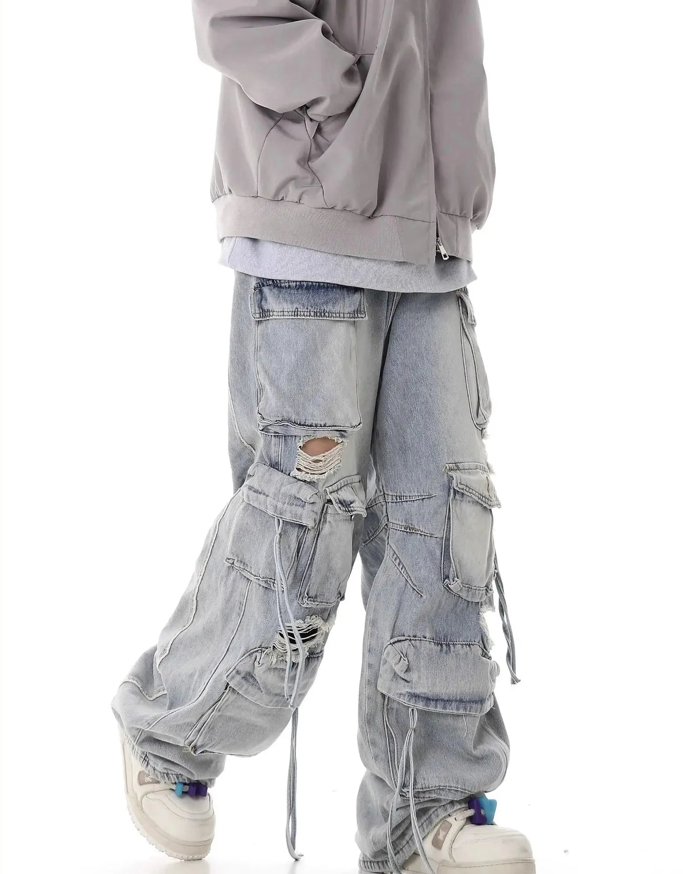 Ultimate Destroyed Baggy Cargo Jeans