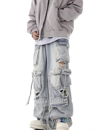 Ultimate Destroyed Baggy Cargo Jeans