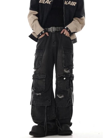 Ultimate Destroyed Baggy Cargo Jeans