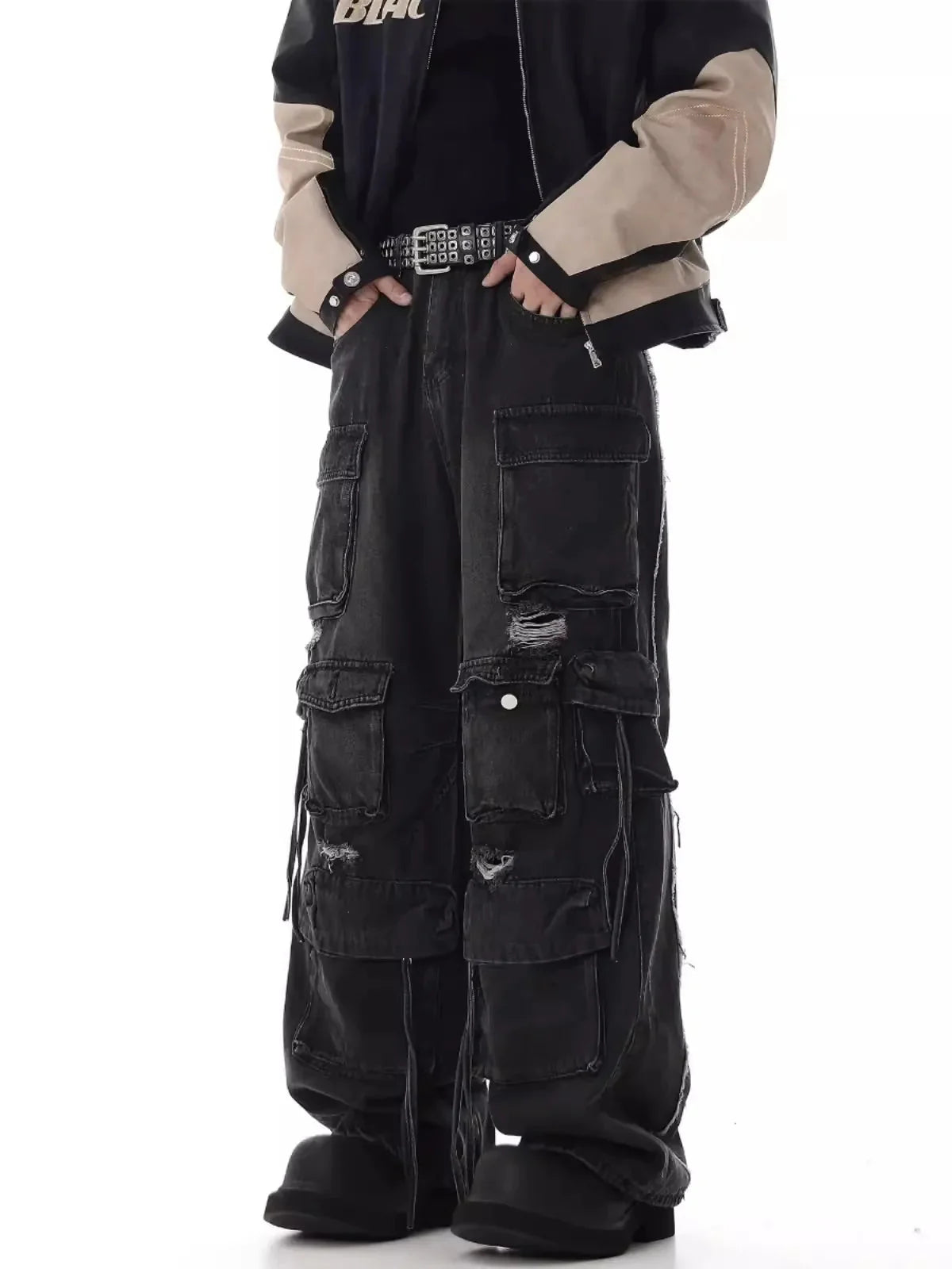 Ultimate Destroyed Baggy Cargo Jeans