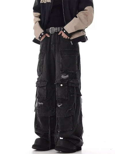 Ultimate Destroyed Baggy Cargo Jeans