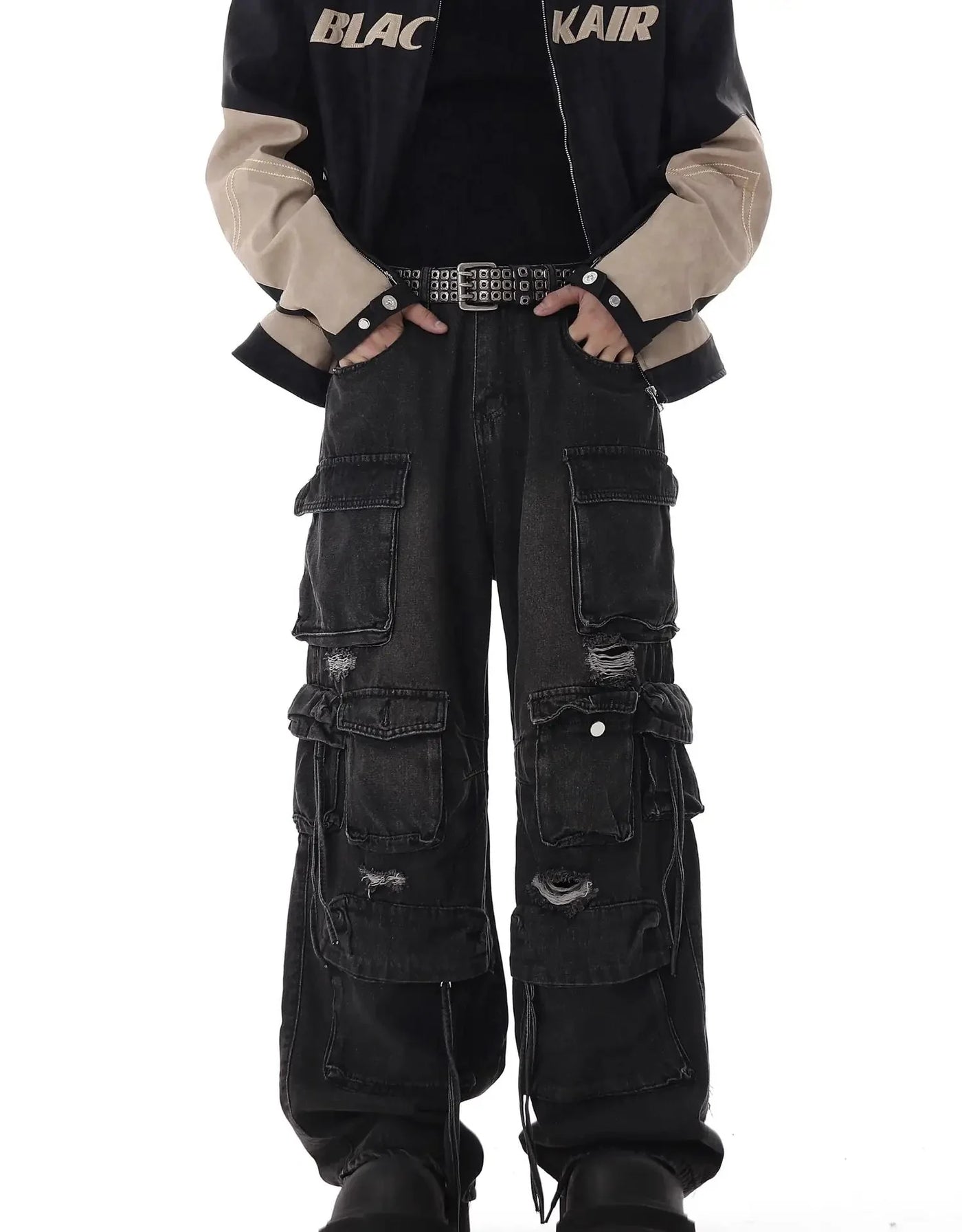 Ultimate Destroyed Baggy Cargo Jeans