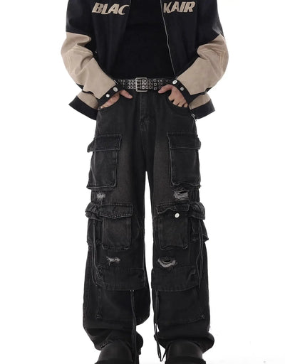 Ultimate Destroyed Baggy Cargo Jeans